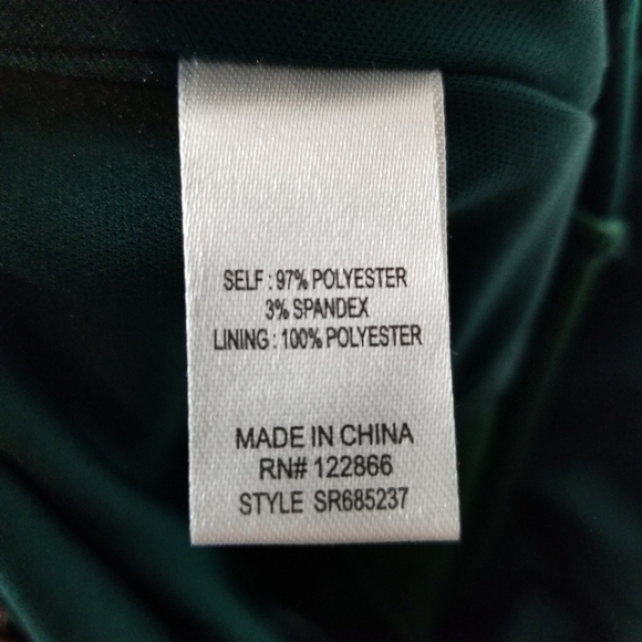 Zunie Girls Size 16 Ruffle Neck Velvet Jumpsuit Hunter Green Stretchy Holiday - Picture 8 of 11